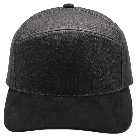 Denim Suede Visor Camper [Black Denim/Black]
