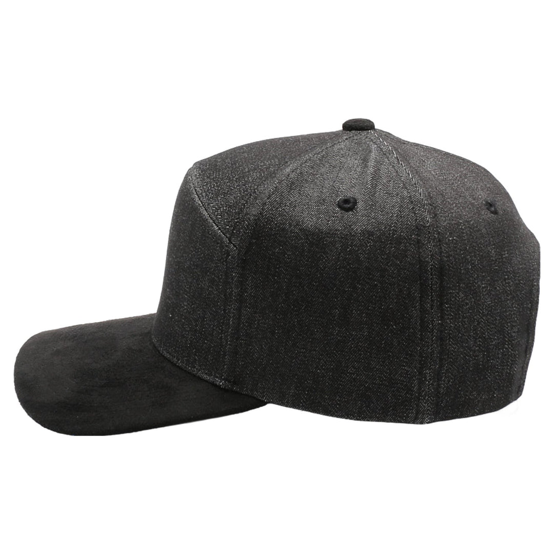 Denim Suede Visor Camper [Black Denim/Black]