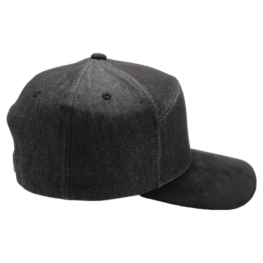 Denim Suede Visor Camper [Black Denim/Black]