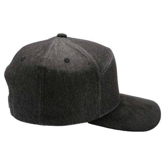 Denim Suede Visor Camper [Black Denim/Black]