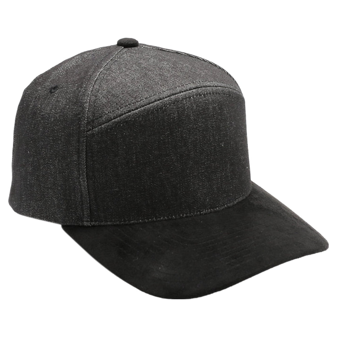 Denim Suede Visor Camper [Black Denim/Black]