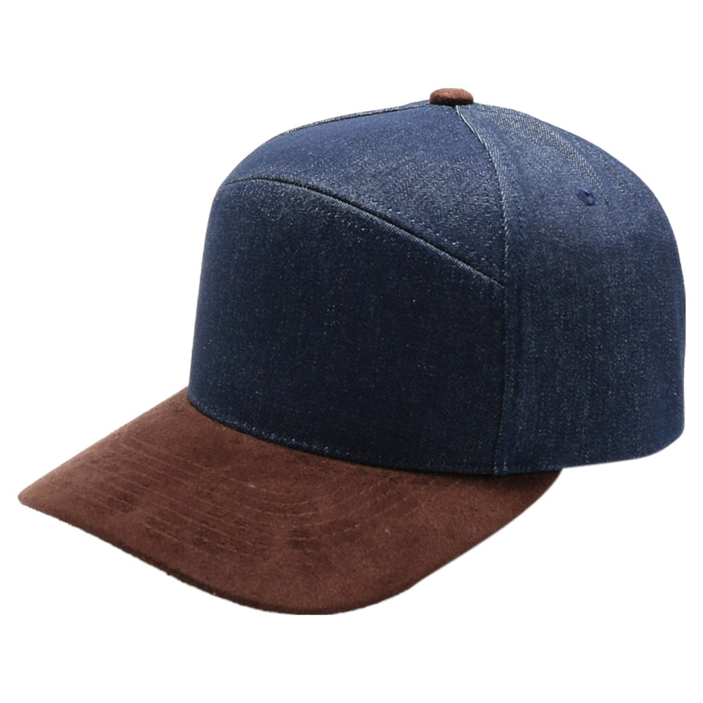 Denim Suede Visor Camper [Dark Denim/Dark Brown]