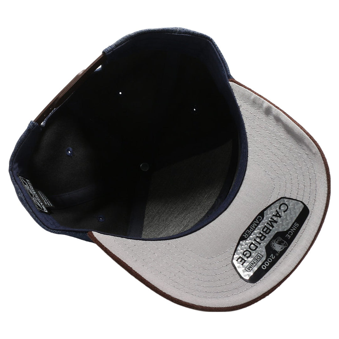 Denim Suede Visor Camper [Dark Denim/Dark Brown]