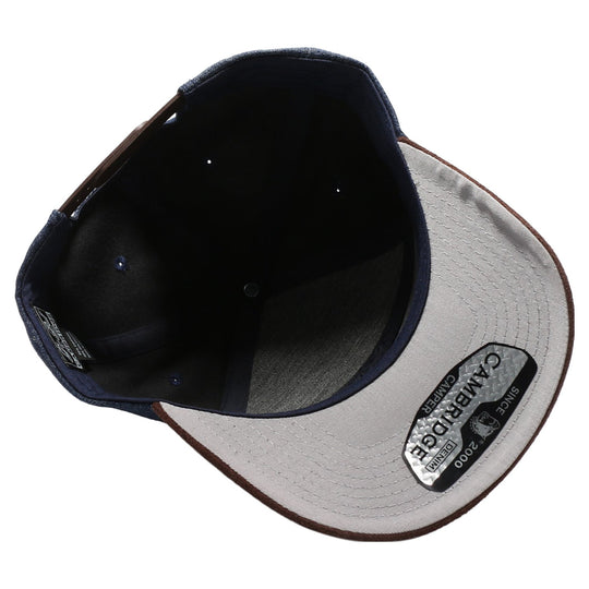 Denim Suede Visor Camper [Dark Denim/Dark Brown]
