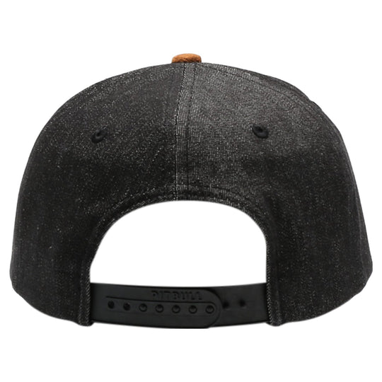 Denim Suede Visor Camper [Black Denim/Tan]
