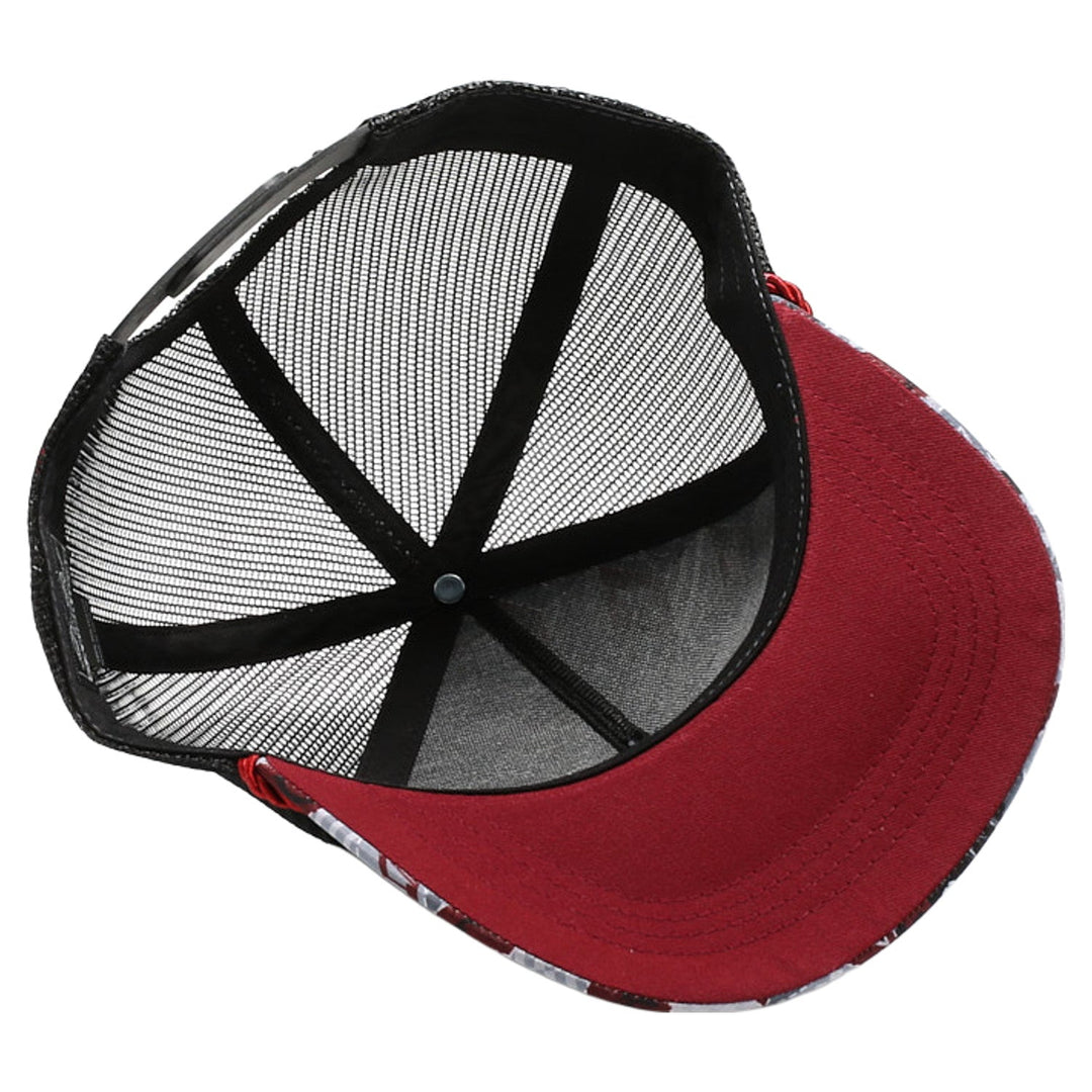 Texas-Themed Polygon Quilt High Frame with Rope [Burgundy]