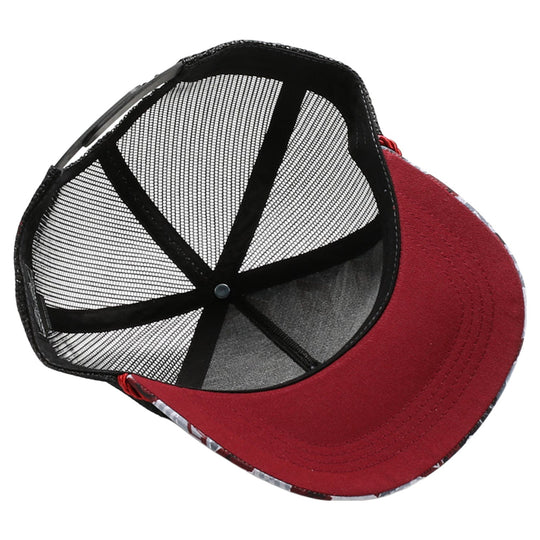 Texas-Themed Polygon Quilt High Frame with Rope [Burgundy]