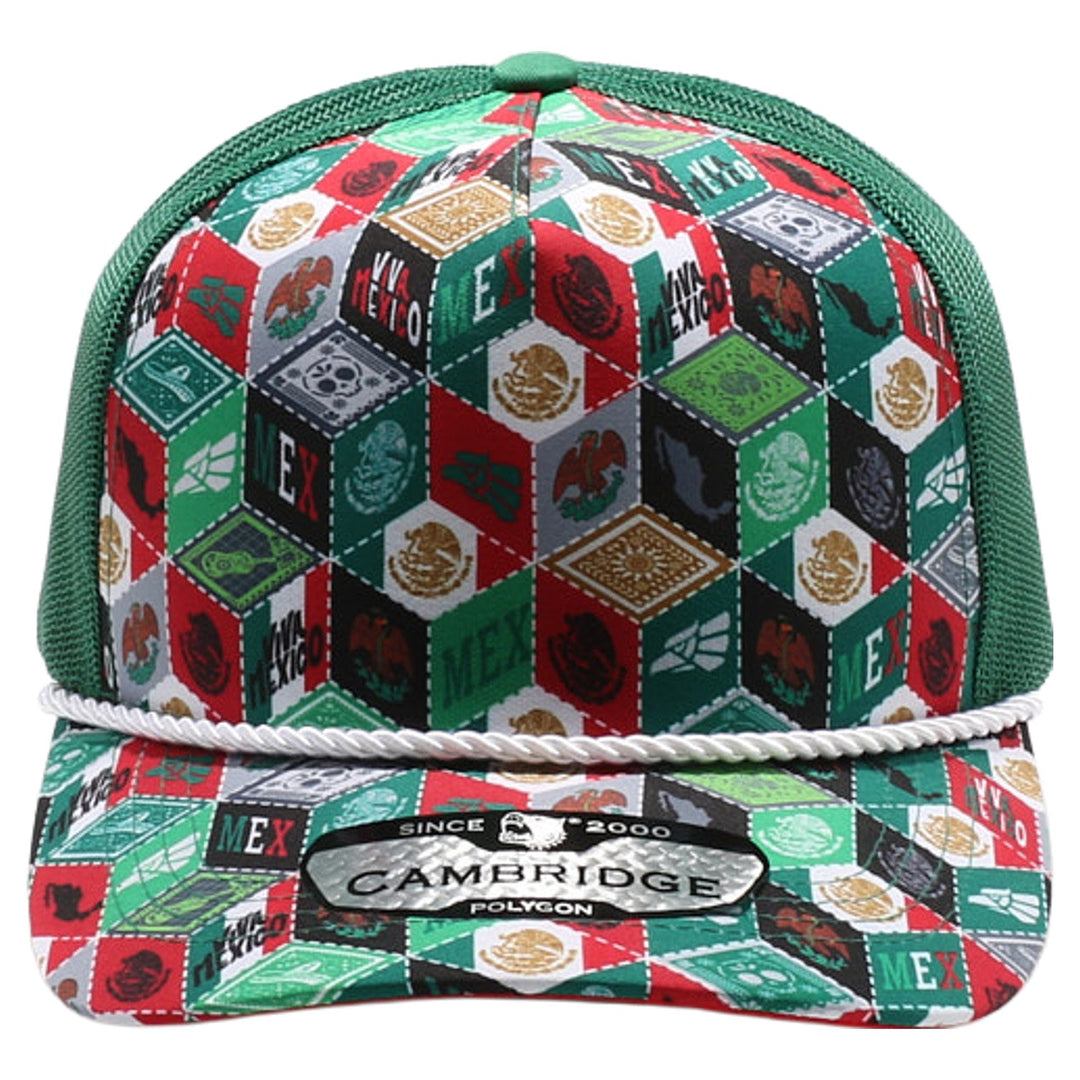 Mexico-Themed Polygon Quilt High Frame with Rope [Green]