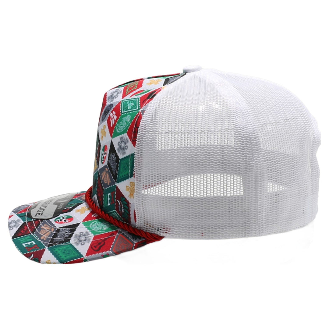 Mexico-Themed Polygon Quilt High Frame with Rope [White]