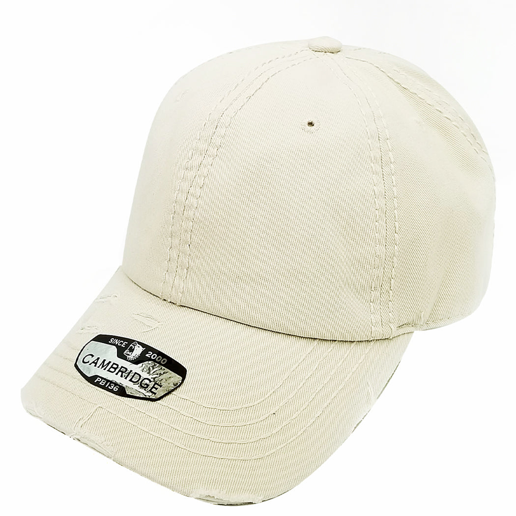 PB136V Distressed Dad Hat - PITBULL TDC